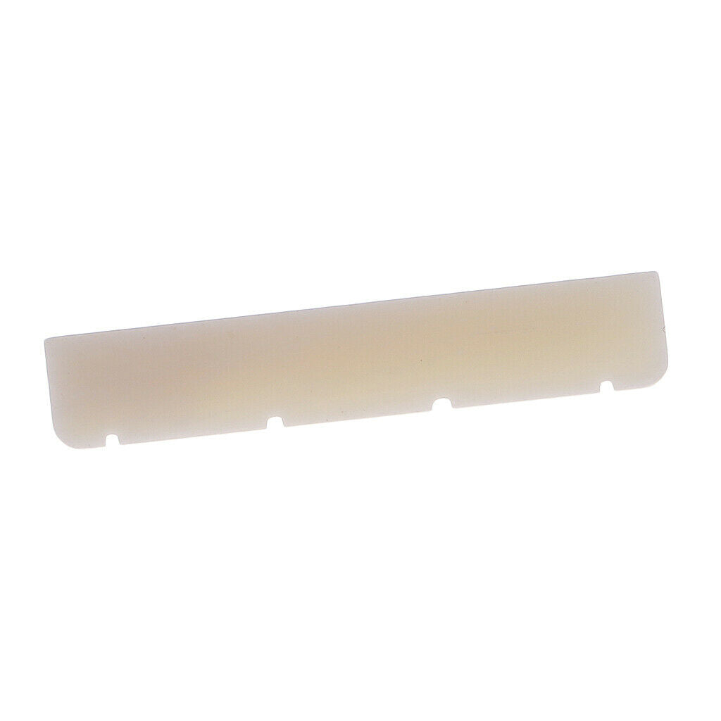 3Pcs String Instrument Bridge Slotted Bone Nuts 35x6x5mm for 4-String Guitar