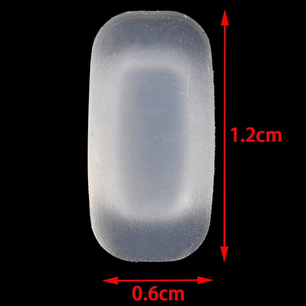 5 Pairs silicone eyeglass sunglasses glasses nose pads soft rectangle visionDEAU