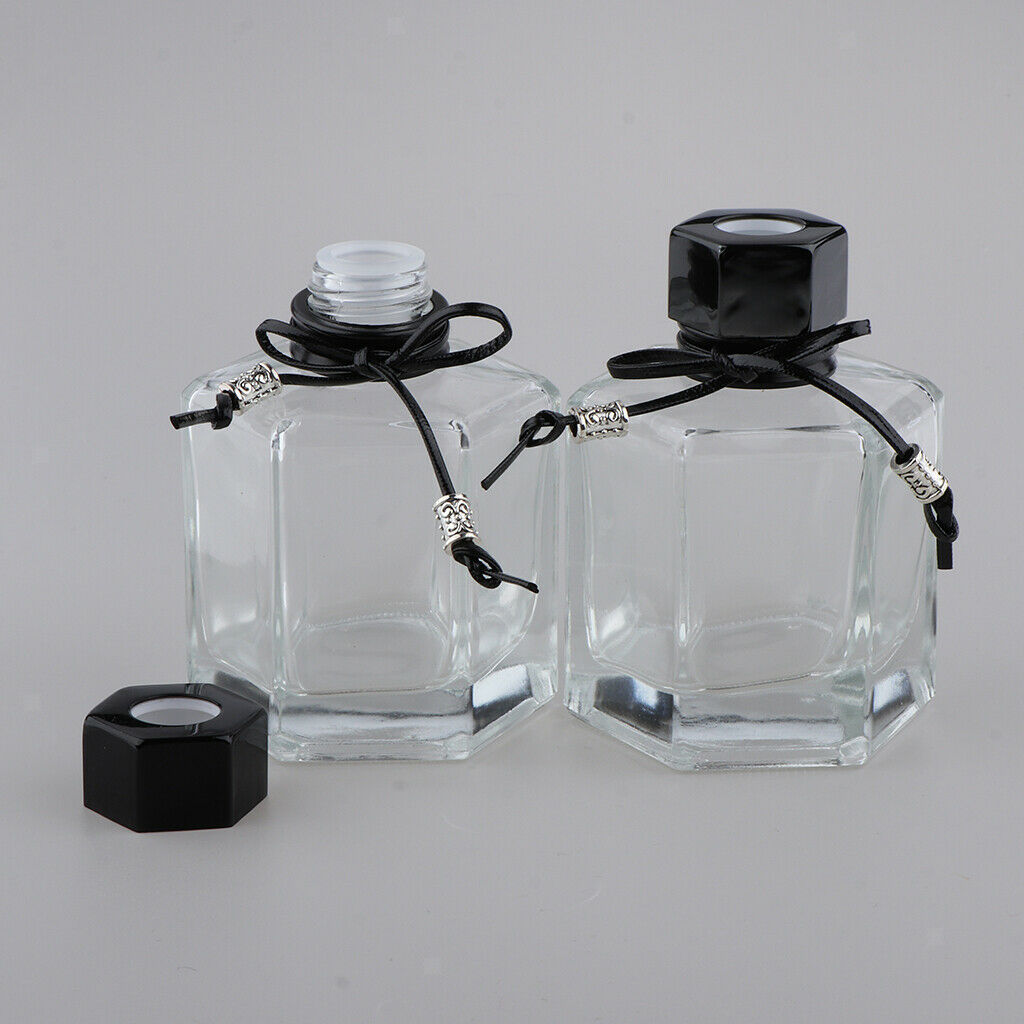 4Pcs 100ml Fragrance Glass Diffuser Bottles for DIY Craft Reed Essential Oil