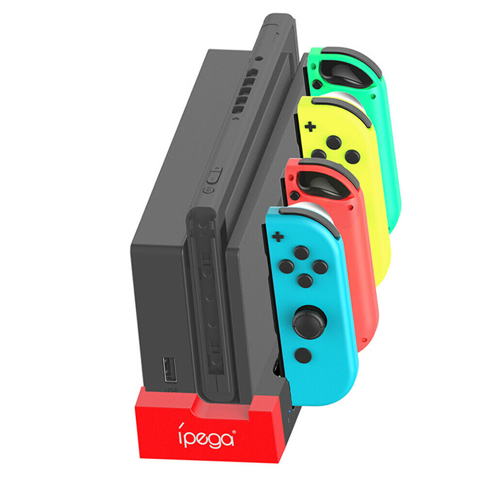 4-in-1 Game Controller Charger Controller Charging Dock with Indicator Light