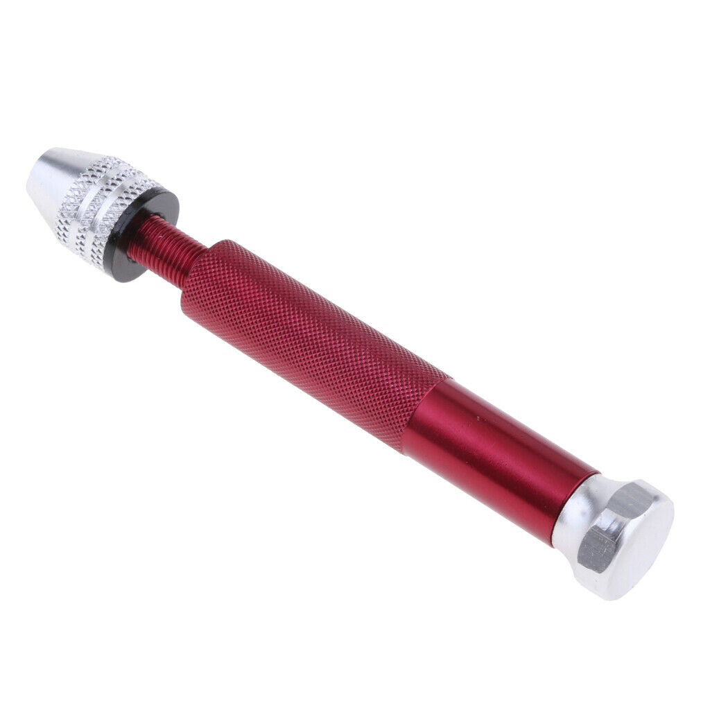 Mini Aluminum Hand Drill Hand Wood Plastic Twist Manual Drill 0.3-3.2mm Red