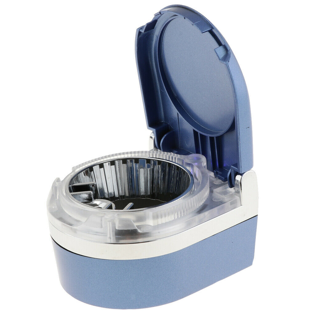 Blue Smokeless Cup Holder Car Truck  Ashtray with Blue LED Light