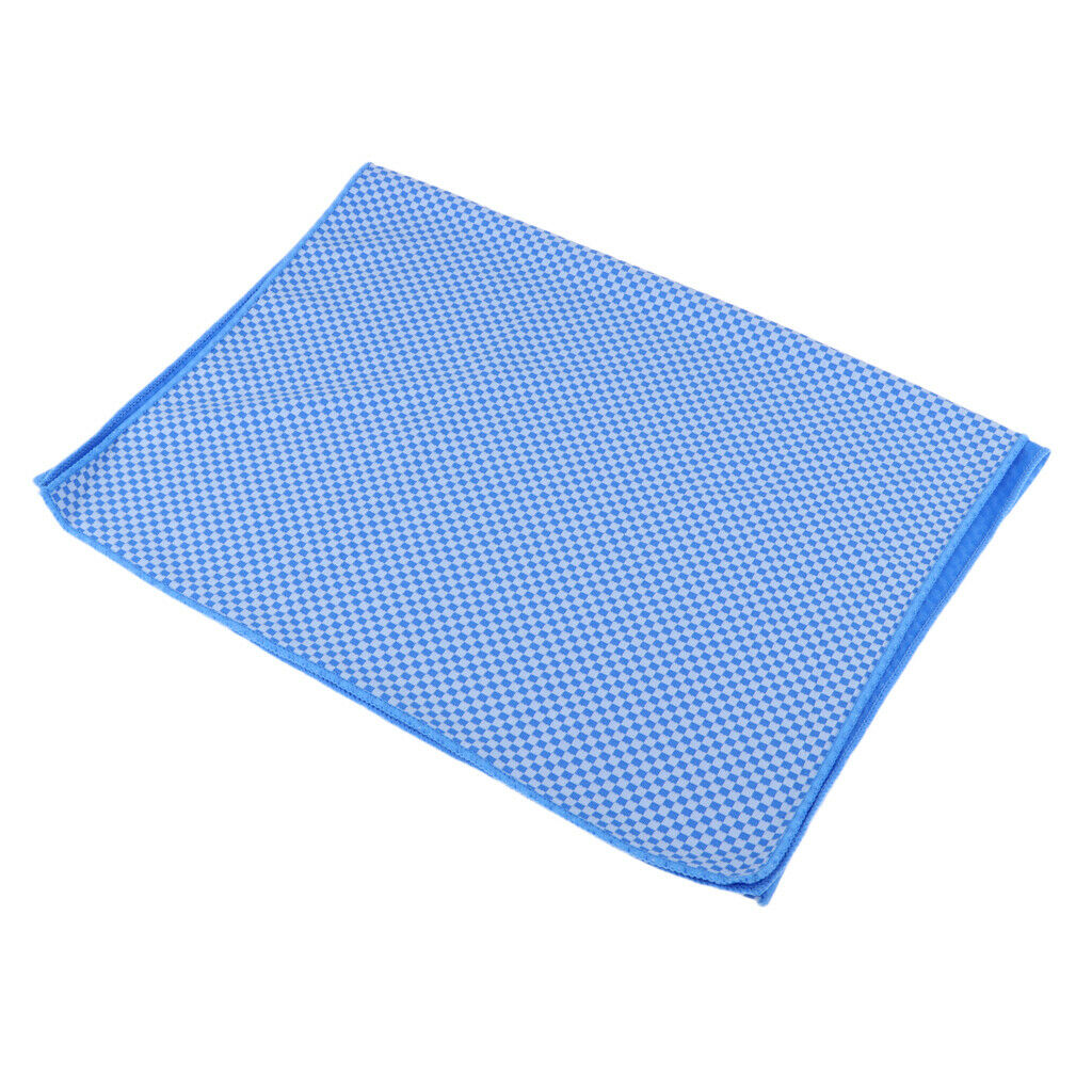 Instant Cooling Ice Cold Gym Towel Drying Sweat Absorb Chilly Pad Light Blue