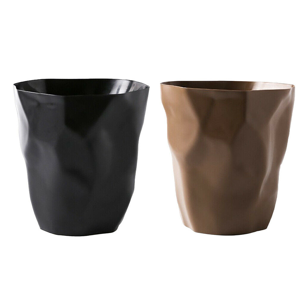 2pcs Mini Trash Can Rubbish Bin Tabletop Ashtray Living Room Garage Kitchen