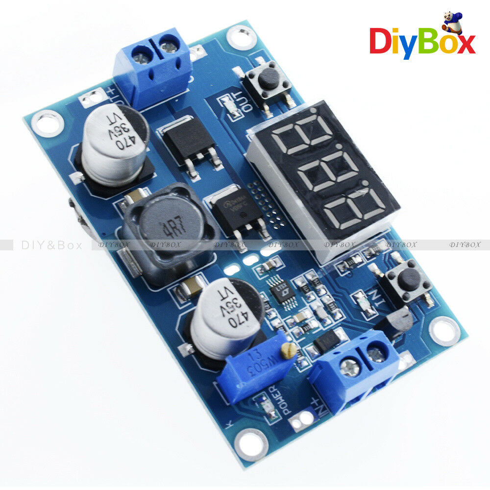 DC 3-35V To 3.5-35V LED Voltmeter Step up Boost Module LTC1871 With Heat Sink