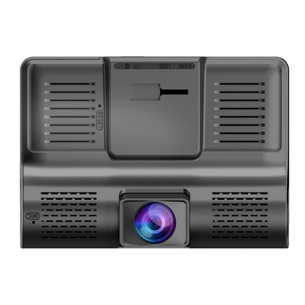 High Quality 4'' Three Lens HD Car DVR Dash Cam Video Recorder Loop Recording