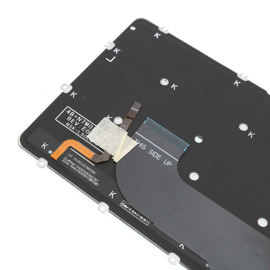 Portable Laptop Keyboard US Layout Quiet Silent Replace Part for Dell XPS 13