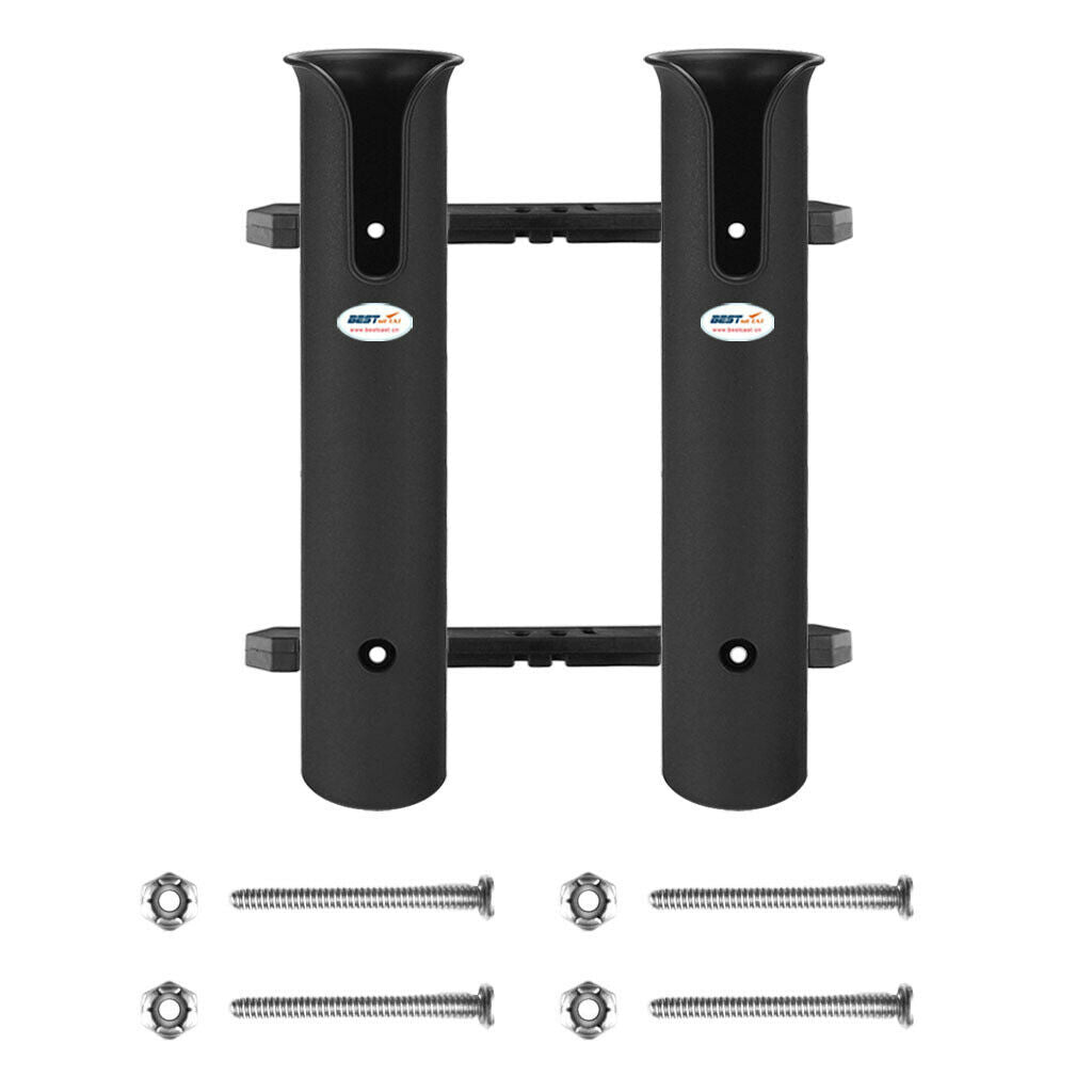 Luxury Boat Fishing 2 Tube Link Rod Holder Rack Storage Rest Bracket Socket
