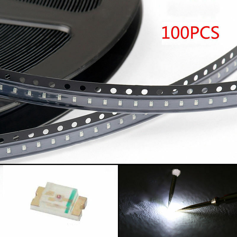 100PCS White 0603 SMD SMT Super Bright LED Brand New