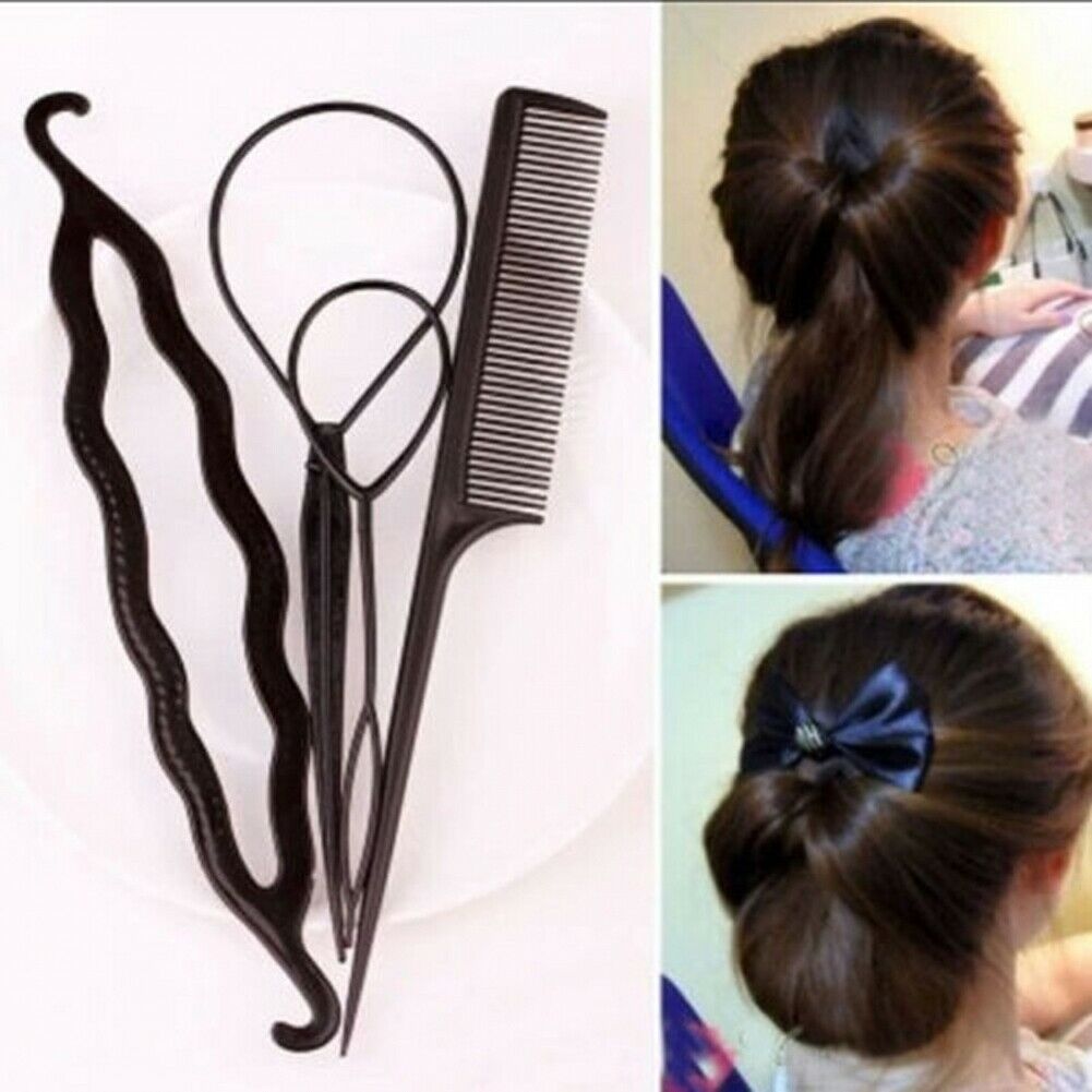 4pcs set of Hair Curlers Comb Ball Head Curler Convenient and Fast Curling Iron