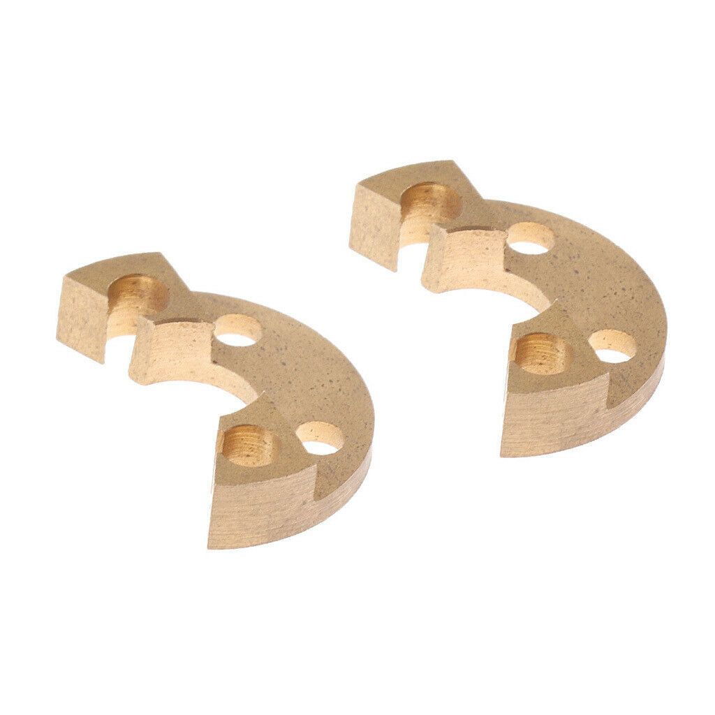 2pcs Golden French Horn Rotor Stops for French Horn Trombone Replacement