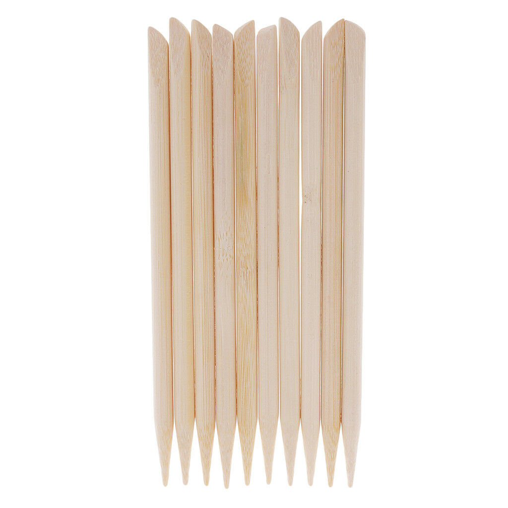 10Pcs Rainbow Scratch Art Off Notes Stylus Pen Bamboo Wooden for DIY Drawing