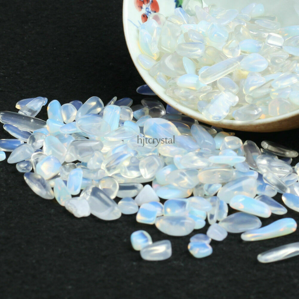 100g Tumbled Stone Opal Quartz Crystal Healing Reiki Mineral Collection Decor