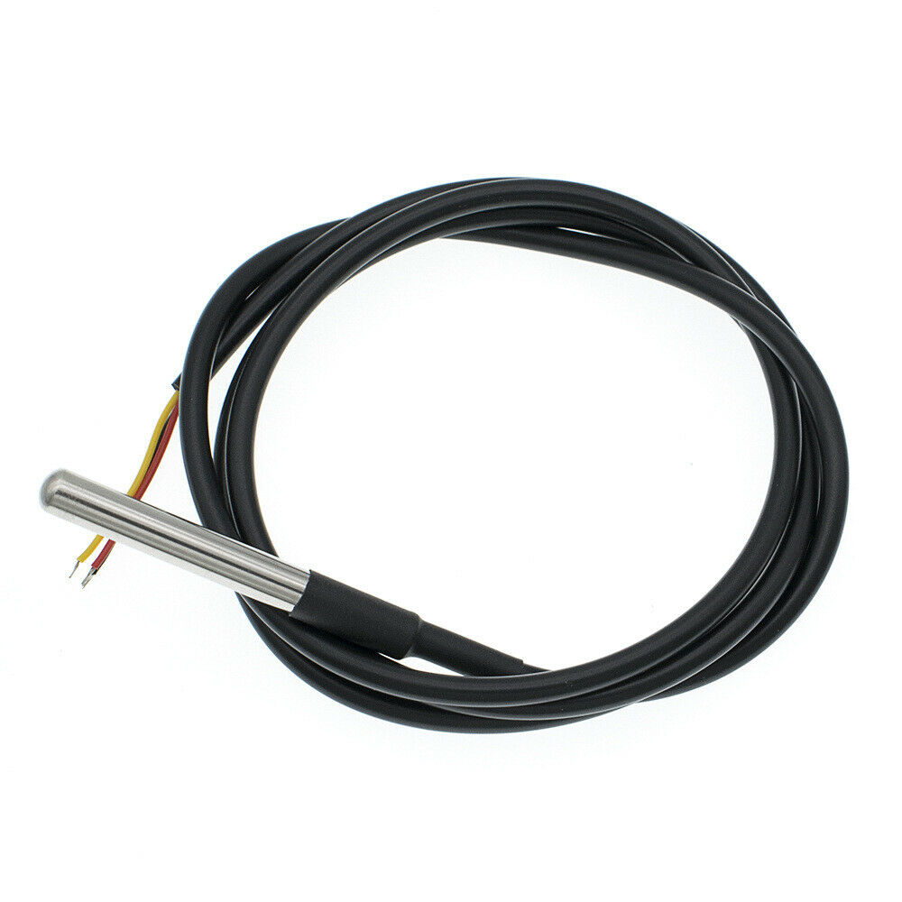 Ds18B20 3.25Ft Stainless Steel Waterproof Digital Probe Temperature Sensor 1M
