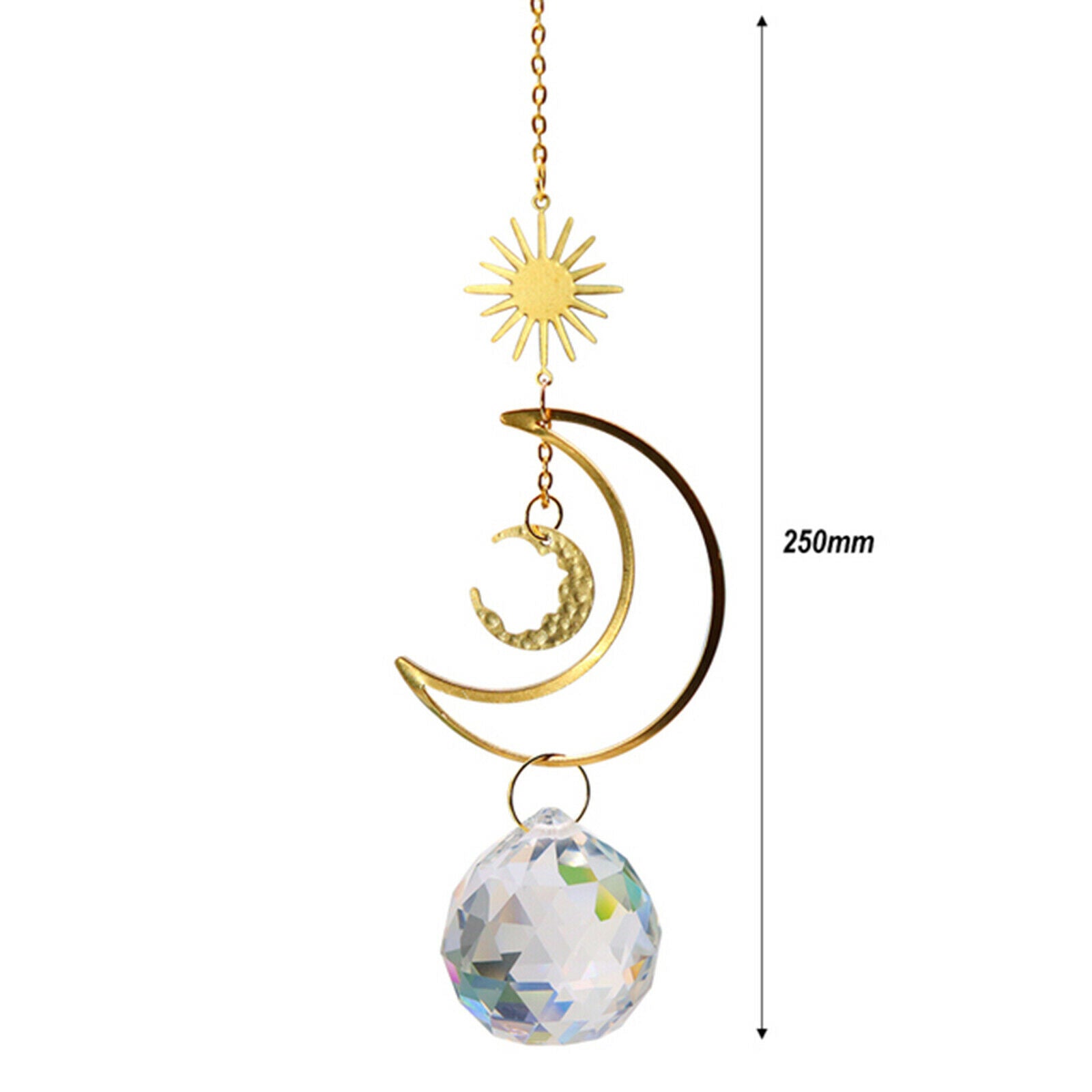 2Ã— Suncatcher Hanging Sun Moon Suncatchers Pendants Home Chrismas Decor