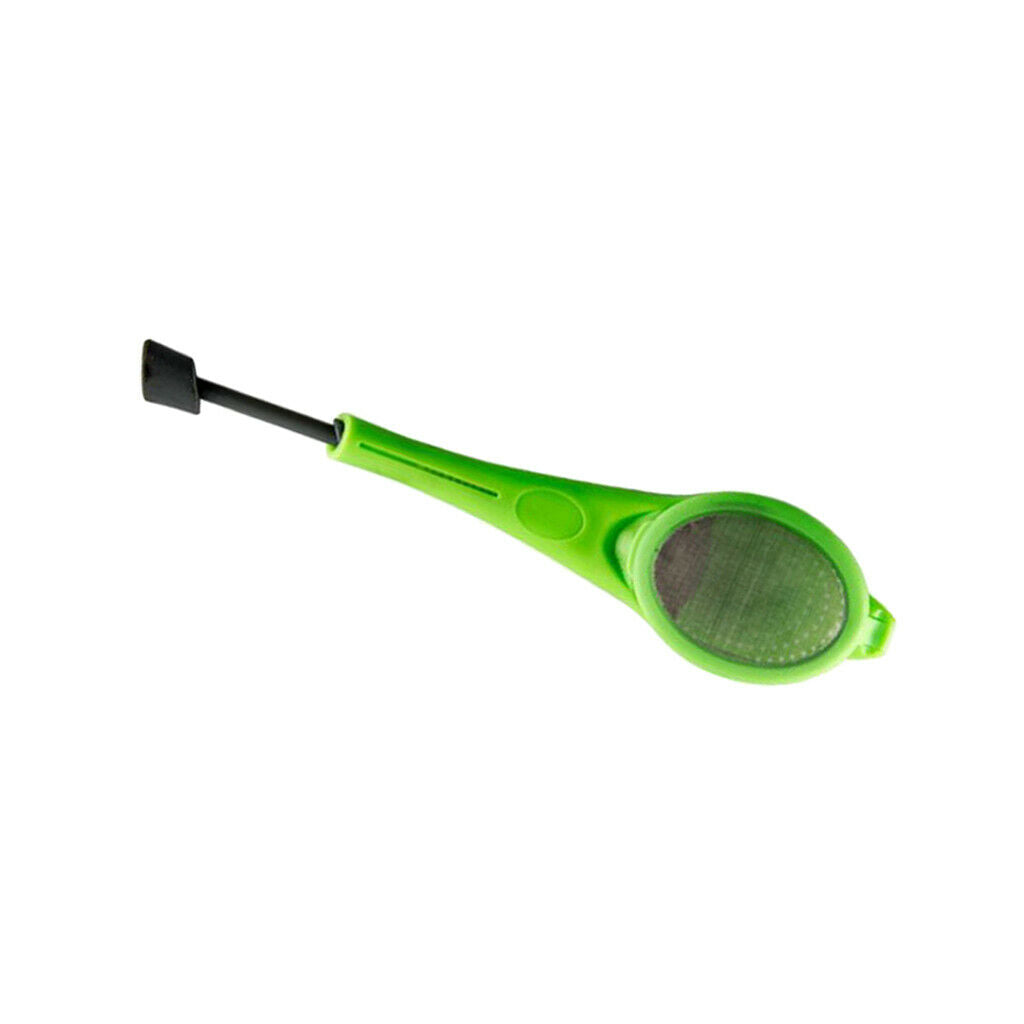 Hand press filter silicone tea infuser loose tea leaf strainer green