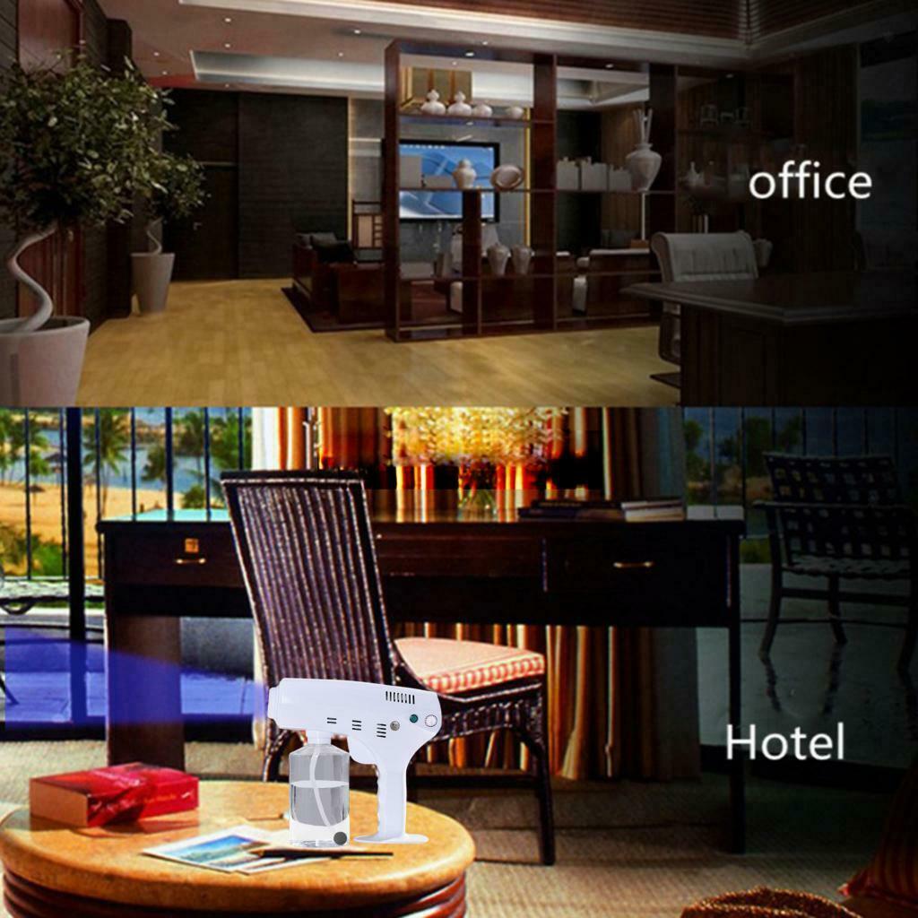 600ml / 20oz Electric Blue Light Nano Spray Gun Atomizing Sprayer Machine