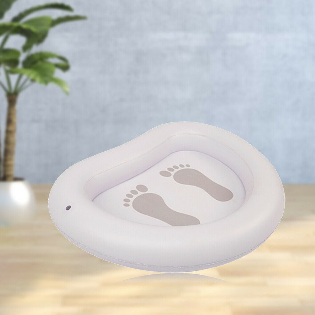 Swimming Pool Foot Bath Washing Tub Inflatable Soak Basin Spa Foot Tray