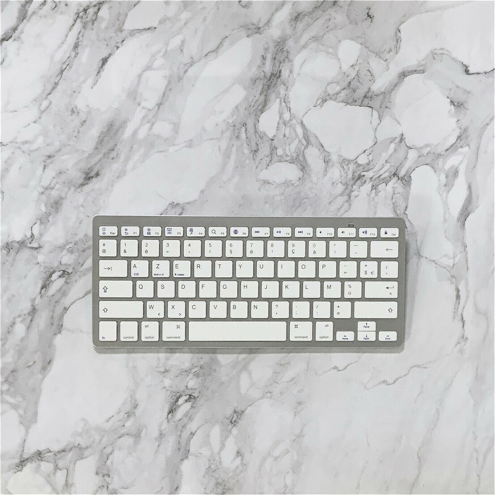 New 78 Keys Wireless Bluetooth Keyboard French for IOS/Android/Windows