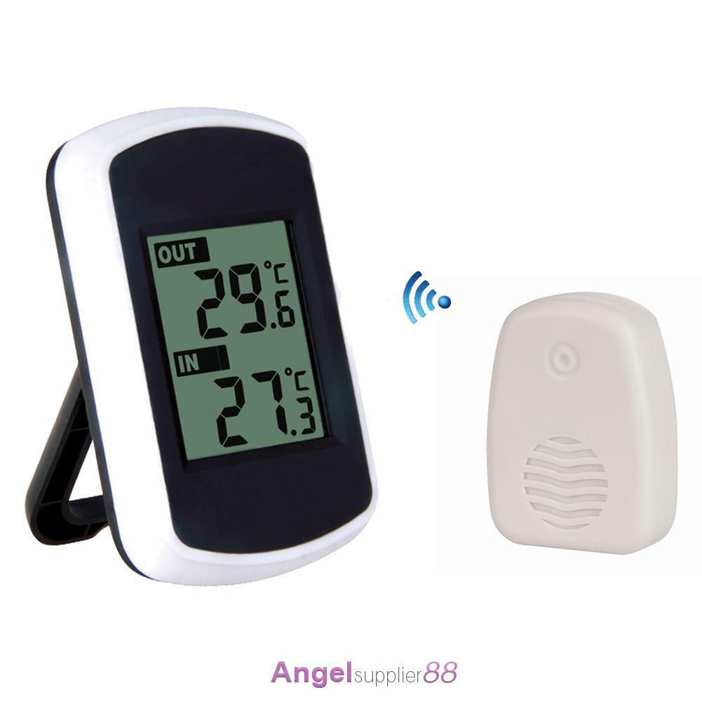 Digital Wireless Thermometer Clock Weather Home Indoor Outdoor Temperature Test