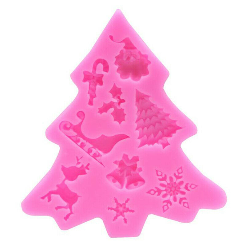 Christmas Tree Fondant Cake Silicone Mold Christmas Cake Chocolate Candy .l8