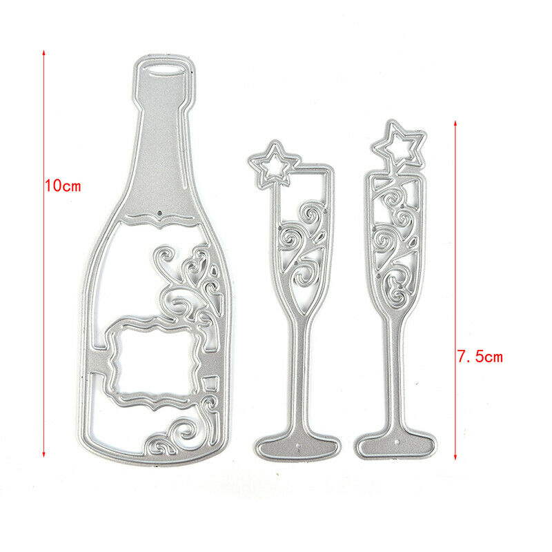 1PC Wine Bottle Metal Cutting Die For Photo Album Paper Cards Decor joJCAUB TL