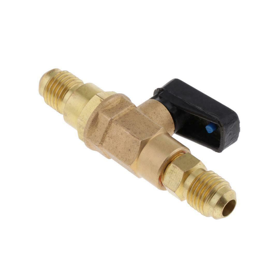 Refrigeration Ball Valve Connector 1/4 male thread for A/C Fluorine Safety