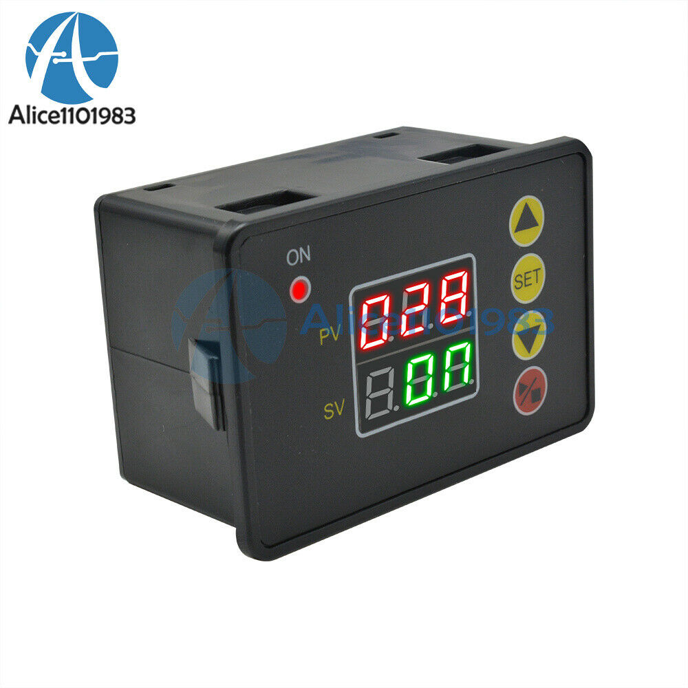 Digital Dual LED Timer Delay Relay Timing Controller Microcomputer Module DC 12V