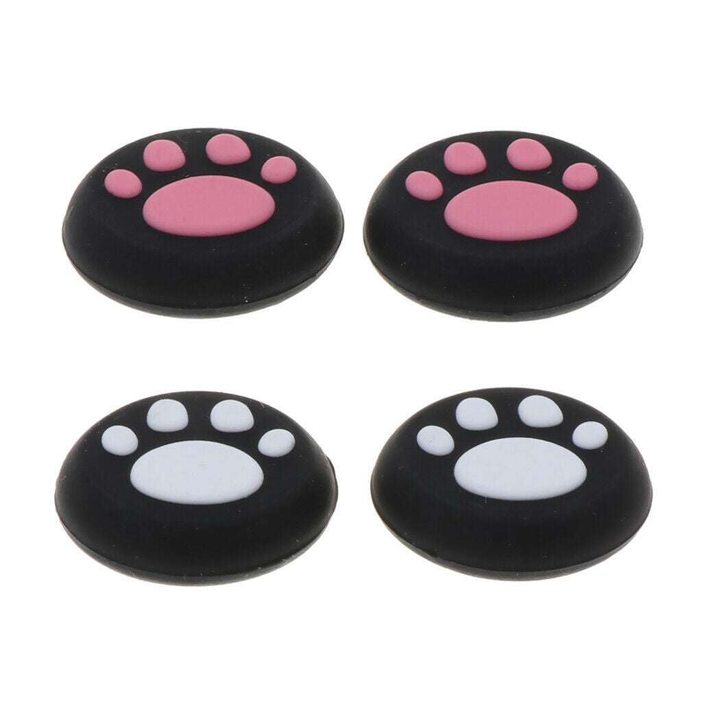 4x Analog Joystick Thumb Stick Silicone Caps for PSV1000/2000 2Pink2White