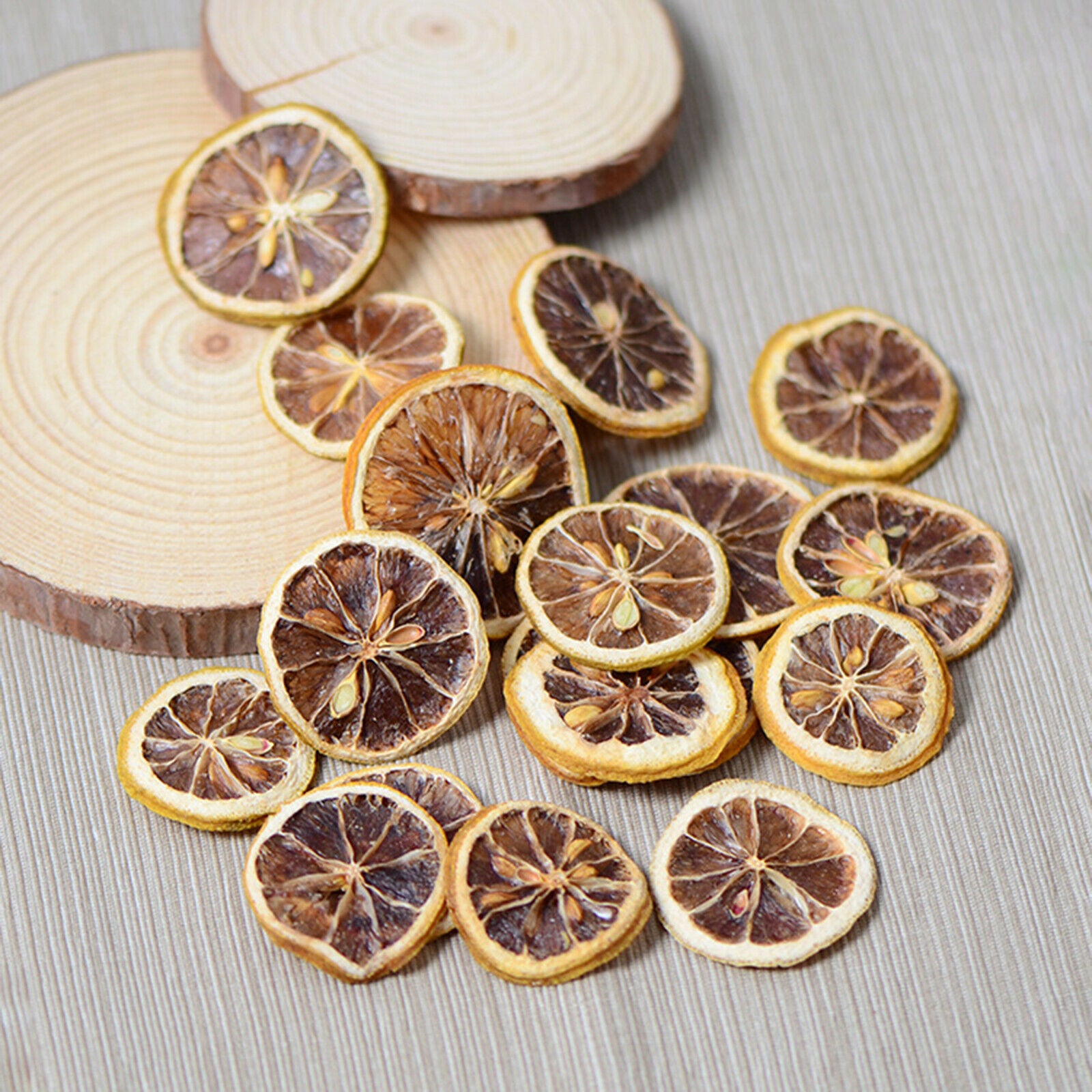 30x Natural Dried Lemon Slice Herbarium DIY Phone Case Soap Art Crafts Tool