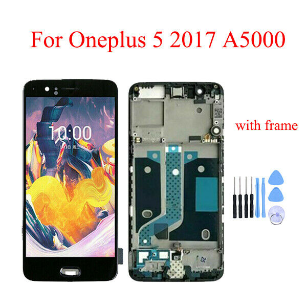 For Oneplus 5 A5000 LCD Display Touch Screen Digitizer Frame Replacing