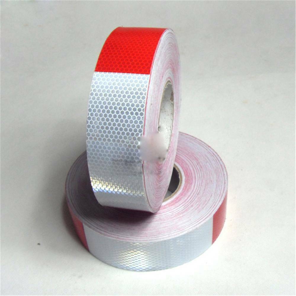 Wihte Red 45M (2”x150’) Truck Reflective Conspicuity Tape Safety Trailer DOT-C2