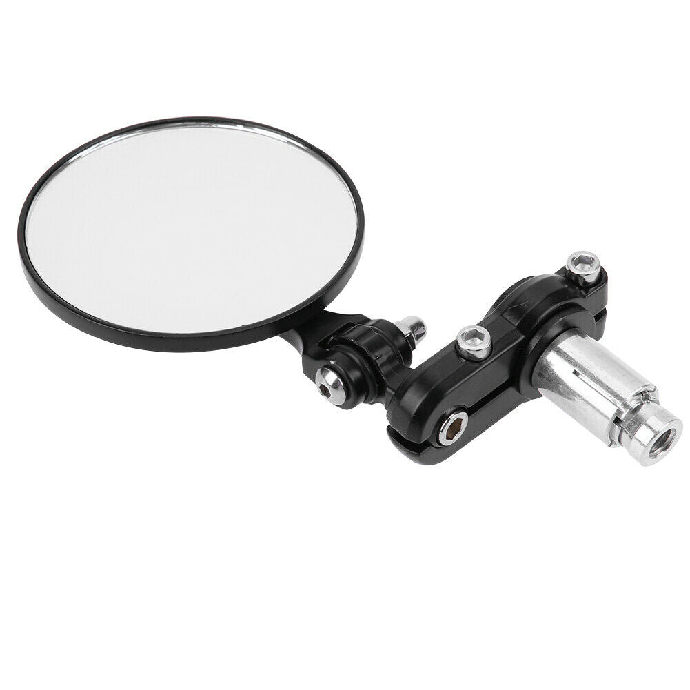 Universal Motorcycle Aluminum Fodable Handle Bar End Rearview Side Mirrors