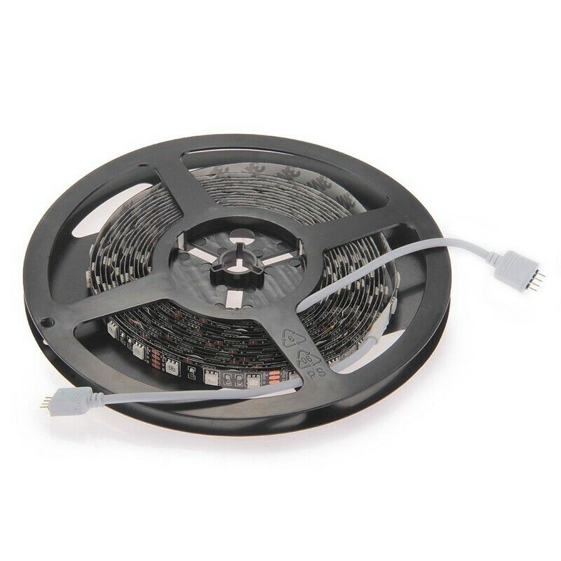 RGB LED Strip Light 5M 5050 SMD 300 LED Black-PCB / 5 Metres S9H2H2