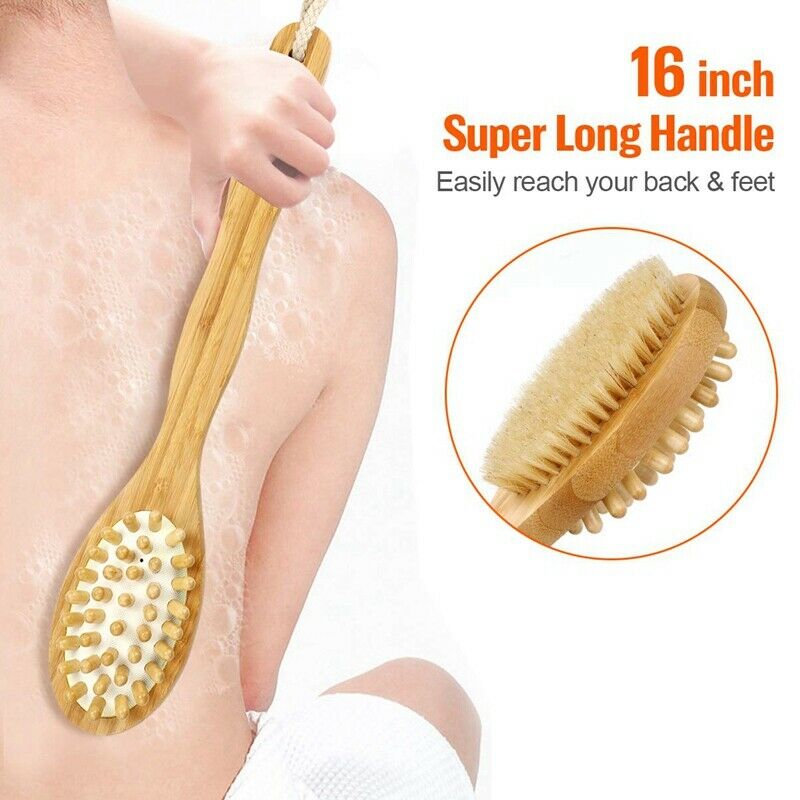 Body Brush for Wet or Dry Brushing-Gentle Exfoliating for Softer, Glowing SkA3I7