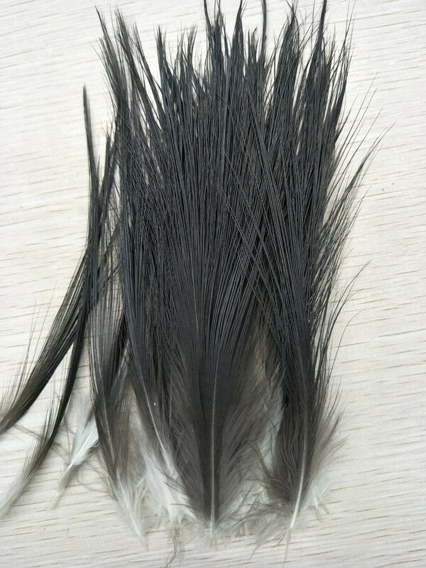 100 pcs natural Great black feathers silk 2-4 inch/ 5-10 cm for jewelry Carnival