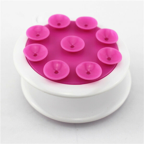 360°Rotatable 9 Mini Suction-Cup Car SUV Windshield/Dashboard Phone Holder Pink