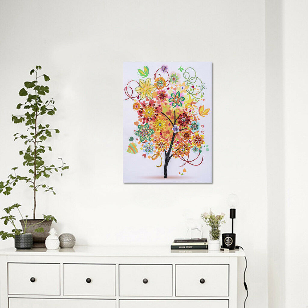 Tree Special Shaped 5D Diamond Painting Rhinestone Pictures for Living Room