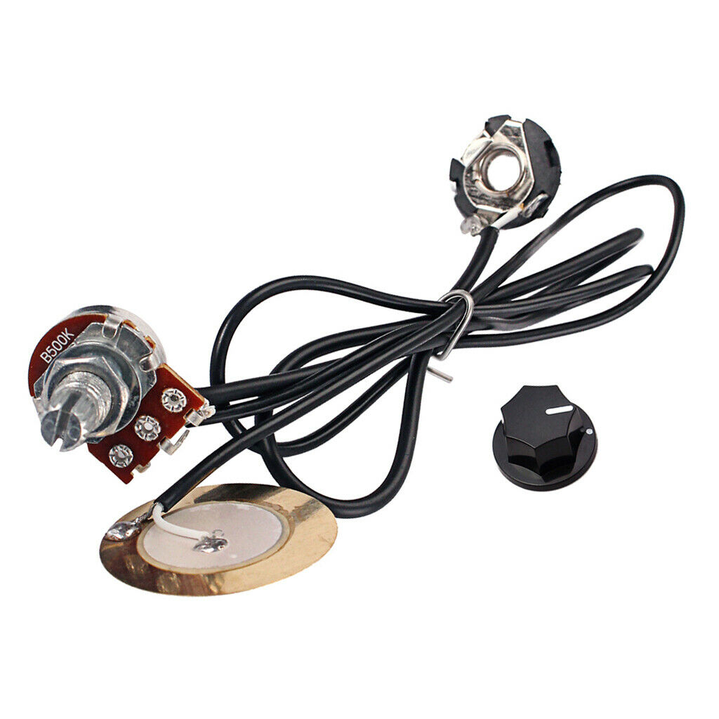 6.35mm Piezo Transducer Pickup with Knob For Guitar Violin Ukulele Mandolin