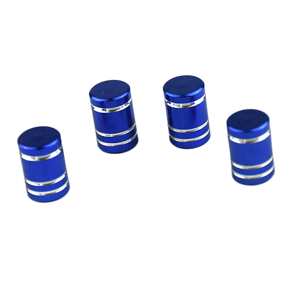 4pcs Precision Aluminum Tires Stem Caps Valve Dust Caps Replacement 11mm
