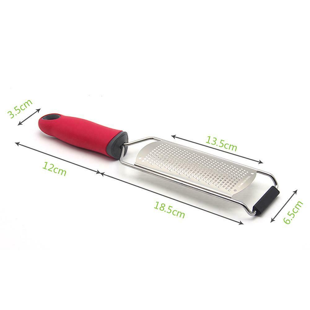 Stainless Steel Garlic Ginger Lemon Grating Zester Cheese Grater Utensil @