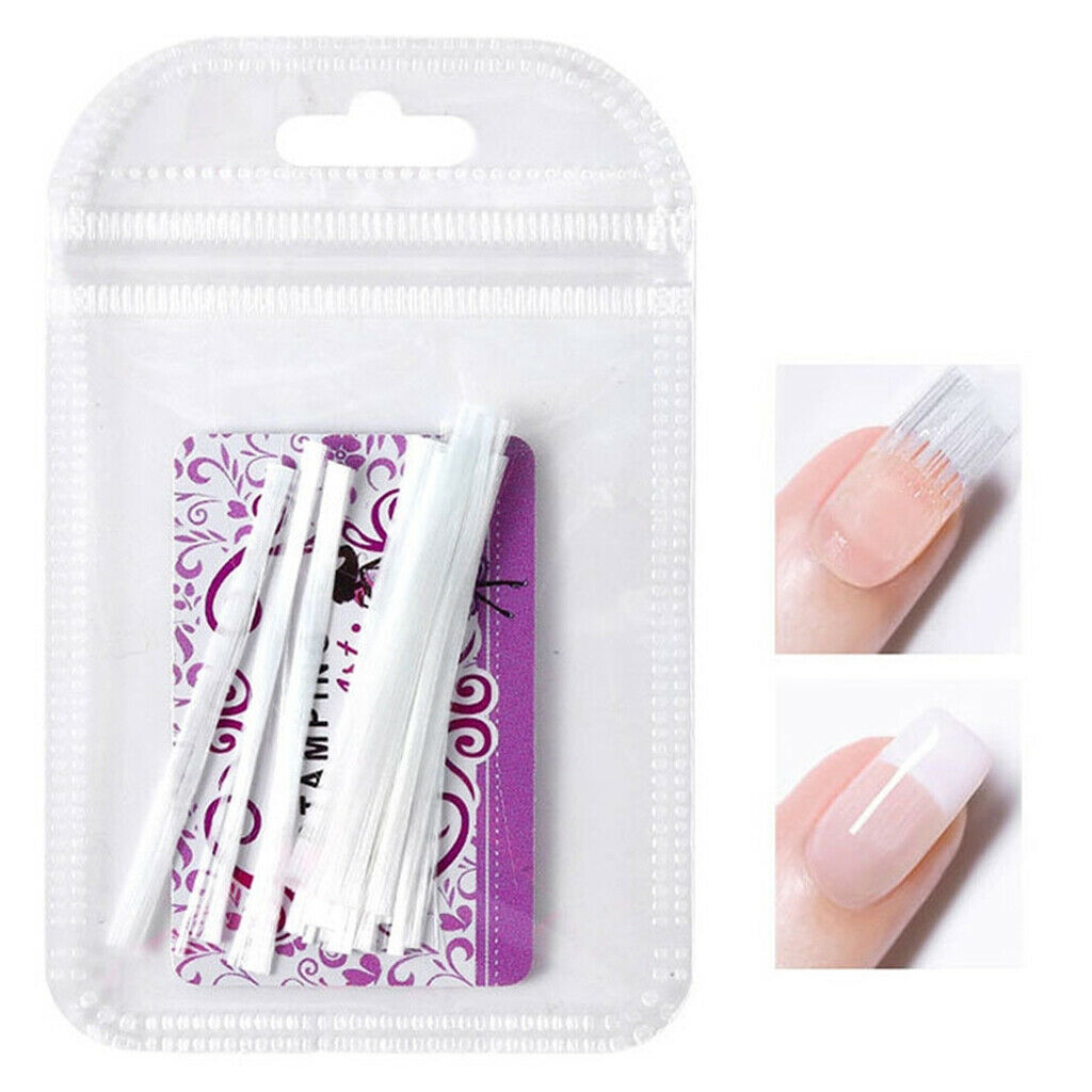 10x Clear Nail Art Fiberglass For Nail Extension Acrylic Nails Tips Building