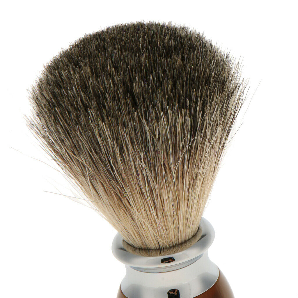 Men Barber Shaving Brush Beard Shave Safety Razor Handle Set with Box #3