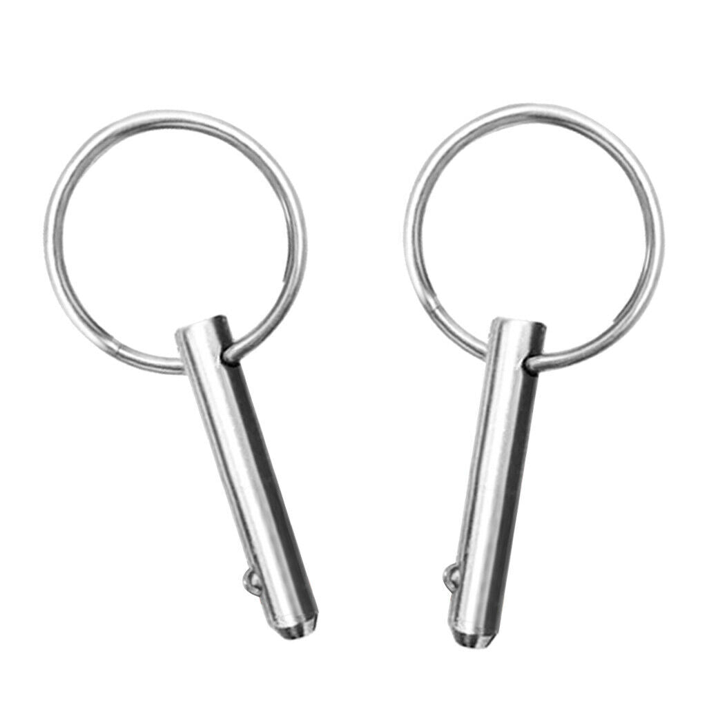 4pcs Bimini Top Boat Deck Hinge Quick Release Pin Marine 316 Stainless Steel