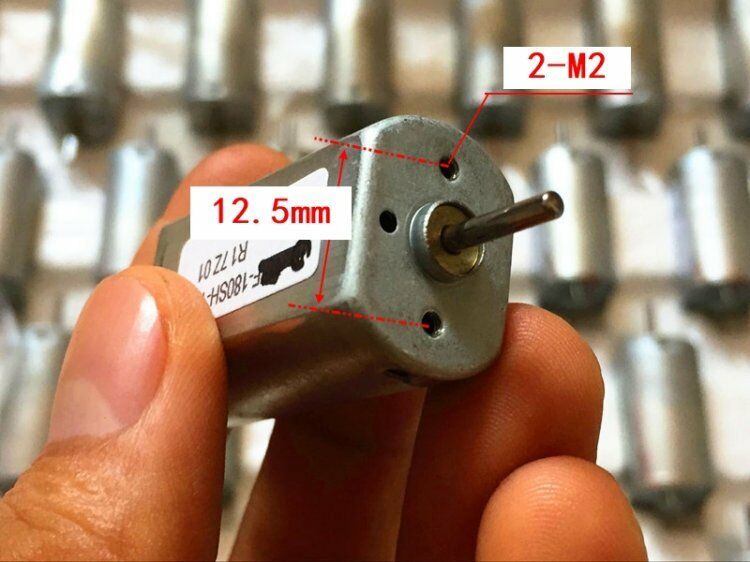 2pcs DC5V 40mA 7000rpm Micro Mute Motor Precious Metal Brush Motor