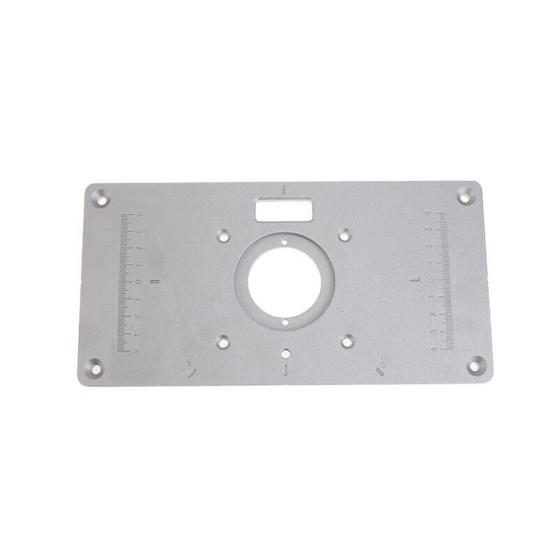 Aluminum Router Table Insert Plate 235 x 120 x 8mm With Ring For Woodworking XC