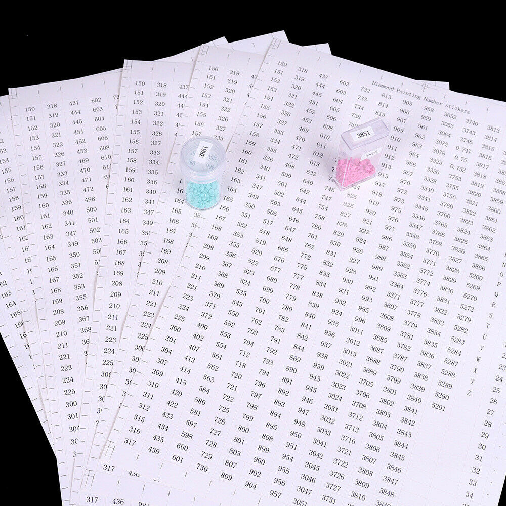 5D Diamond Painting Label Stickers Number Embroidery Storage Mark Tools DIY