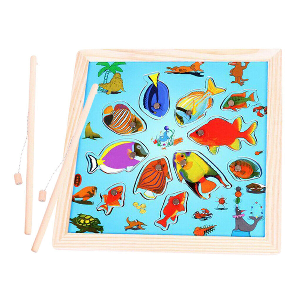 Early Educational Toys Puzzle Baby Kitten Fishing Jigsaw Puzzle Children