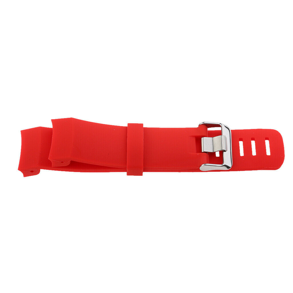 Silicone Gel Wrist Band Replacement Strap for Suunto Core Alu Black red