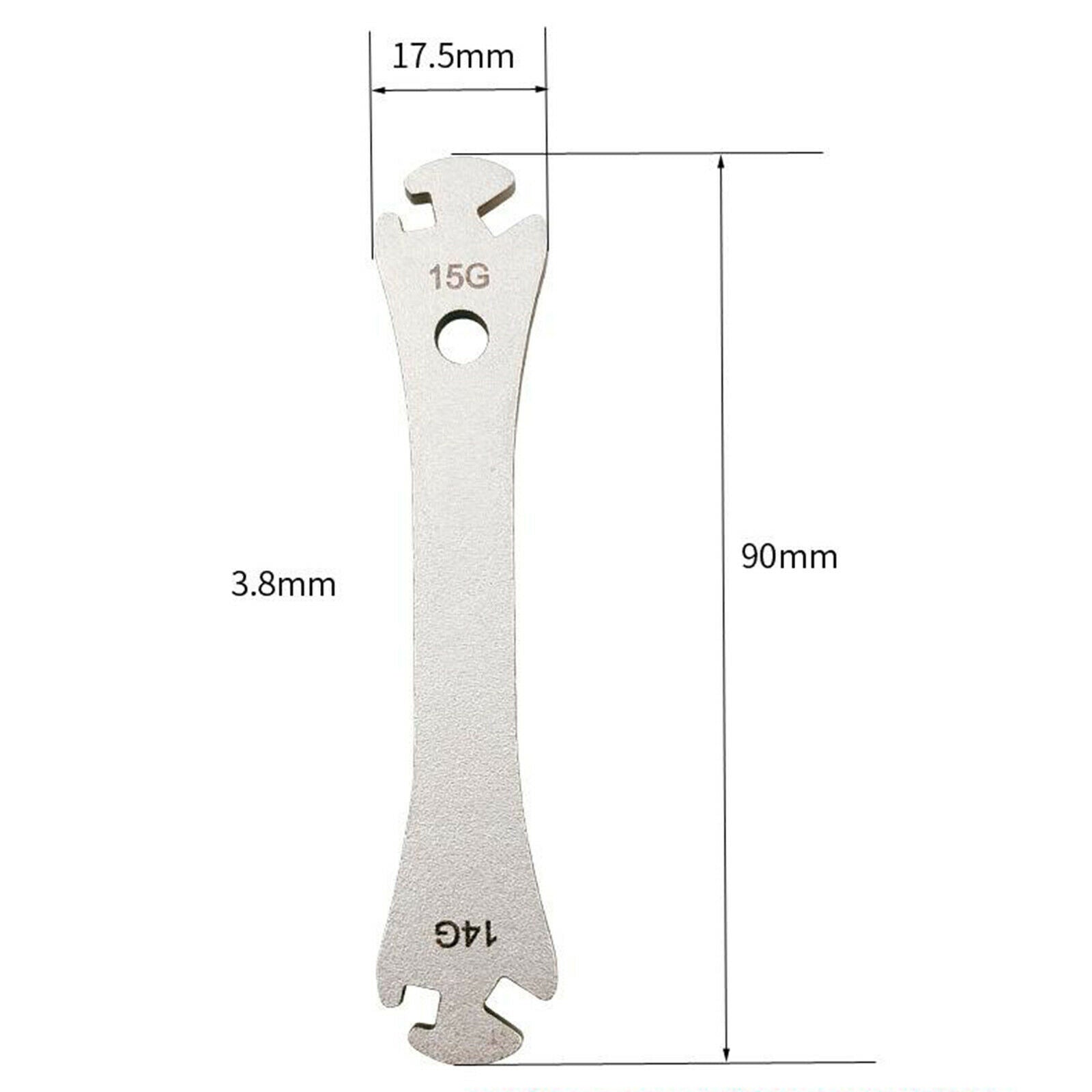 Portable Bike Spoke Wrench 14/15G Wheel Spoke Spanner Removal Repair Tool